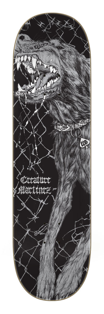 Elch Leer Skateboard Deck Getaucht Schwarz 7,5 Zoll