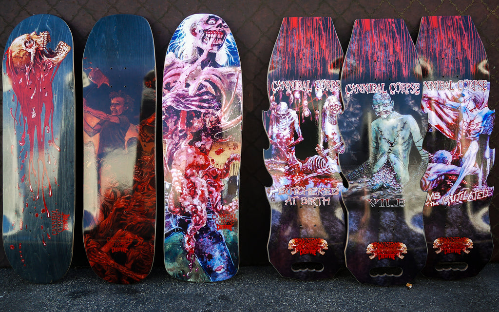 8.53in Skull & Blood | Cannibal Corpse | Creature Skateboard Decks