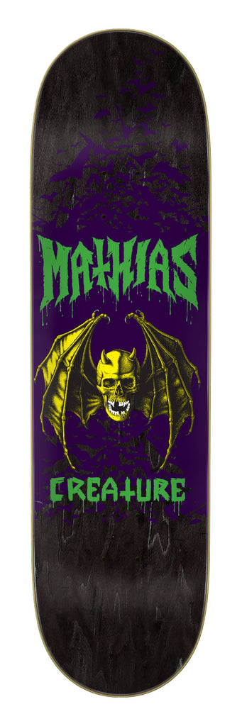 8.51in Torres Skull Bat | Pro Deck | Creature Skateboards