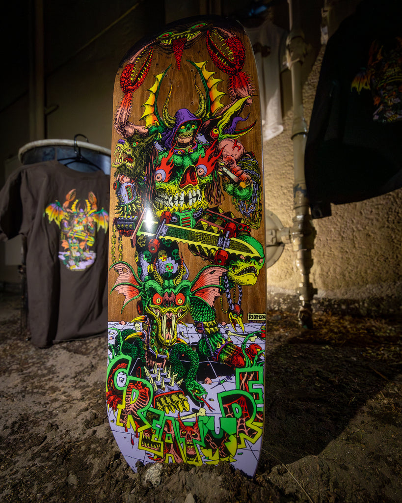 9.55in Hallucination Beast Deck | Wide Shape | Creature Skateboards