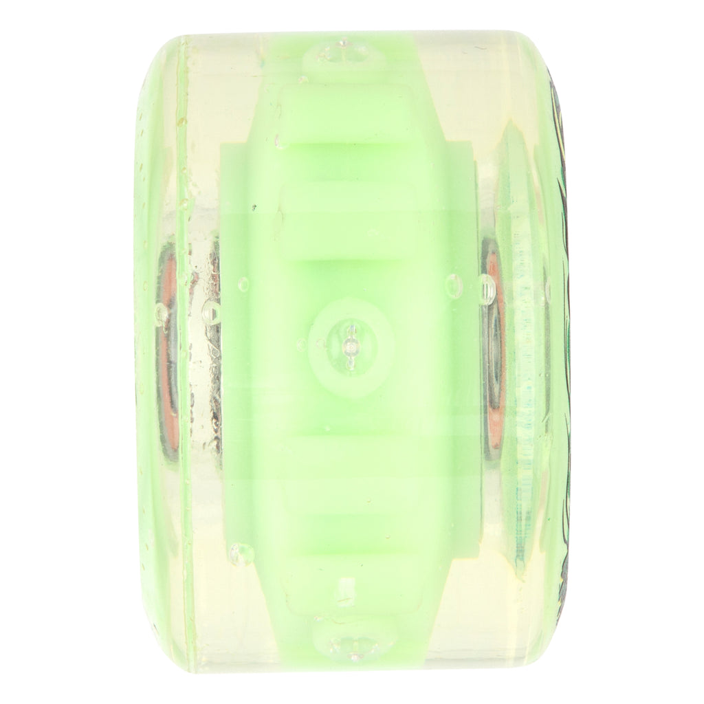 Slime Balls 60mm Light Ups w/GREEN LED and bearings OG Slime
