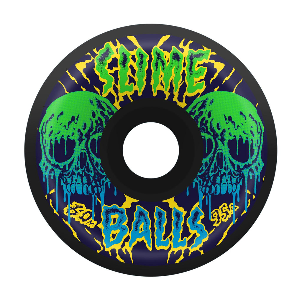 60mm - 95a Skull | Vomits | Slime Balls Skate Wheels