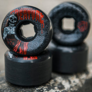 54mm Bloodsuckers Hardline 97a OJ Skateboard Wheels Black