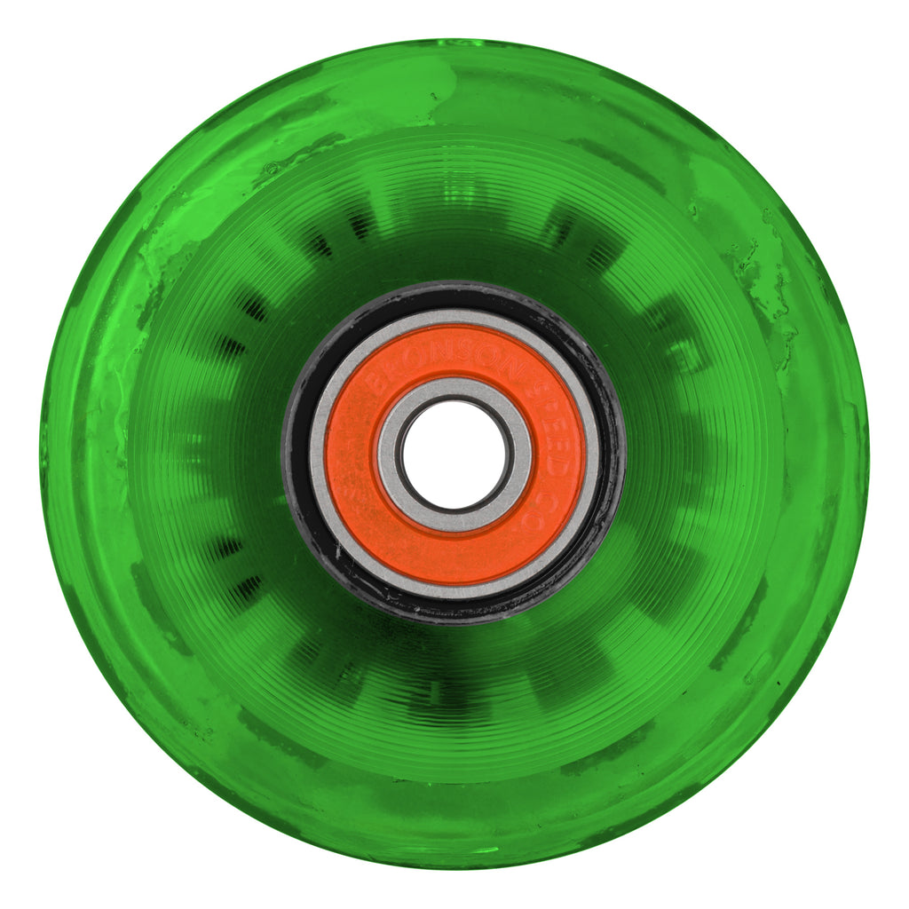 60mm / 78A Screaming Slime Light Ups | Soft Skateboard Wheels