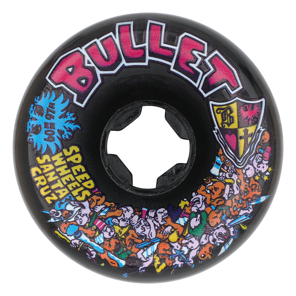 60mm/97a Bullet Riot Black | Slime Balls Skateboard Wheels
