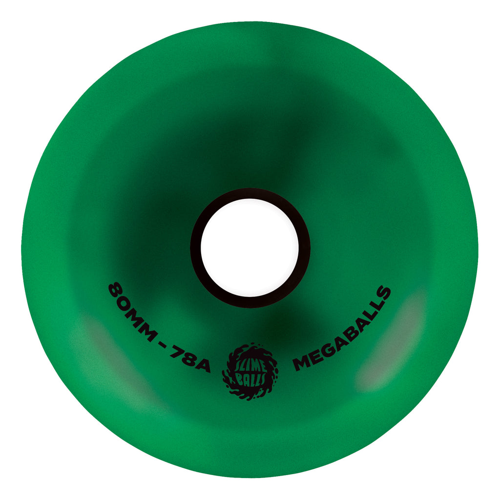 80mm Mega Balls 78a Metallic Green | Oversized Skateboard Wheels