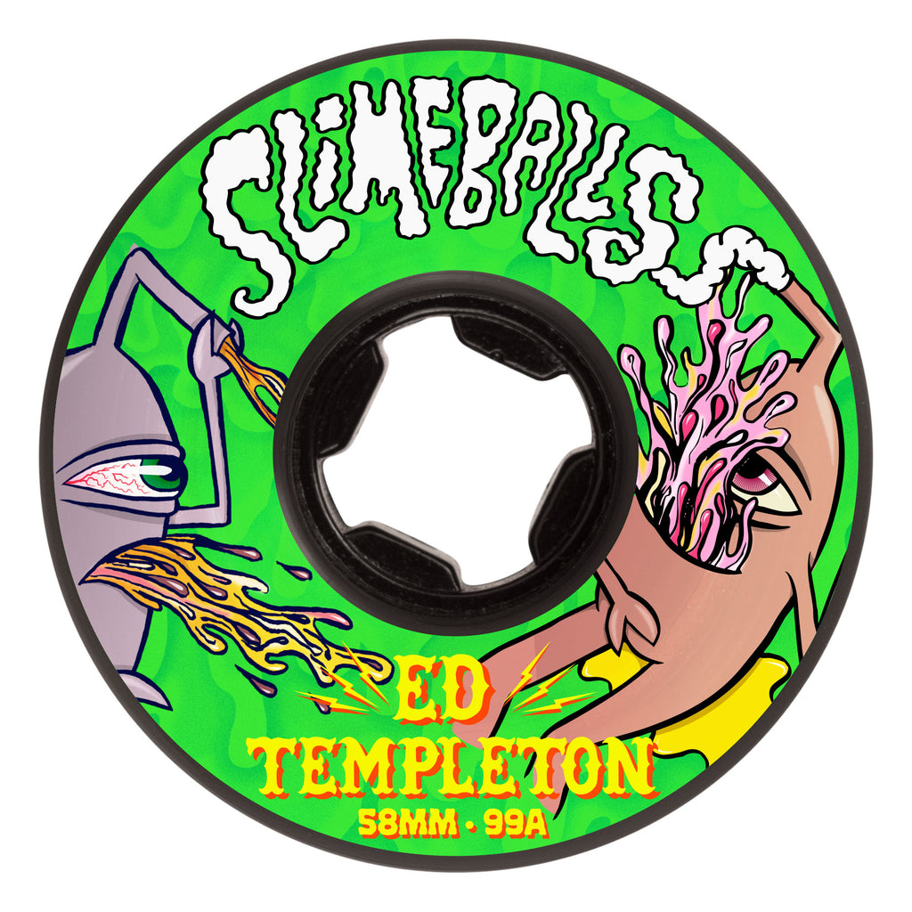 58mm/99a Ed Templeton Vomits | Guest Pro | Slime Balls Skateboard
