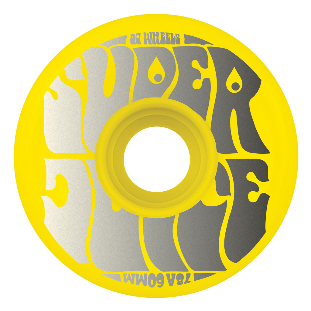 新品 OJ SUPER JUICE ウィール YELLOW 60mm 78A 60mm Super Juice Neon Yellow 78a | OJ Skateboard Wheels