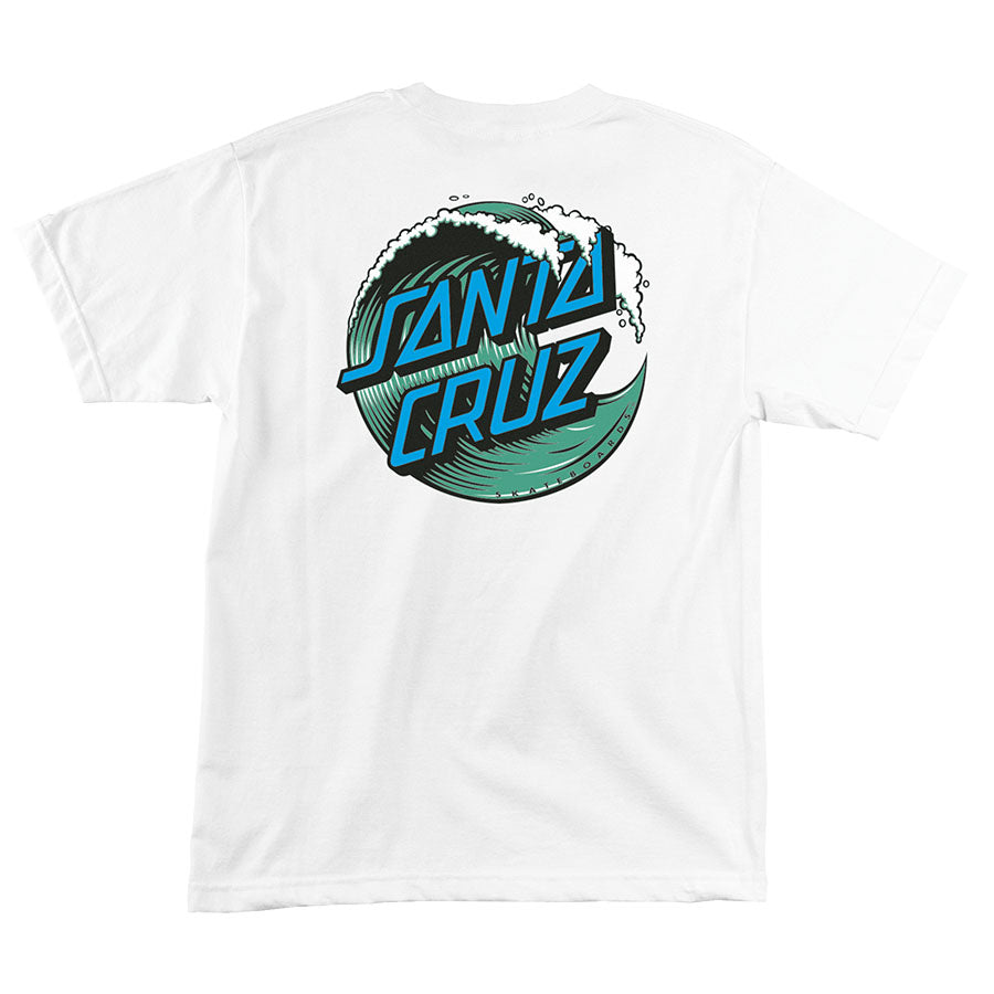 Santa Cruz Wave Dot Blue Tie Dye T-Shirt