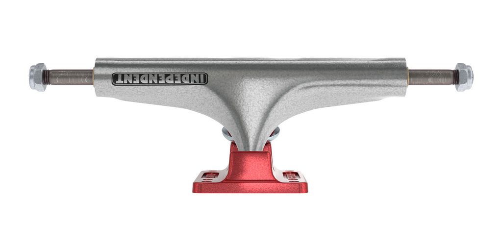 Stage 4 Silver / Ano Red Bar Logo | Hollow Trucks | Independent