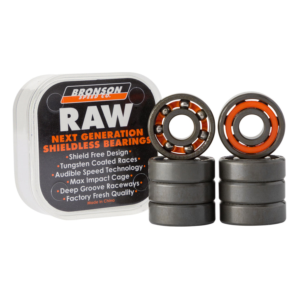 セール 登場から人気沸騰 Raw Shieldless Skateboard Bearings | Bronson Speed Co. スケートボード