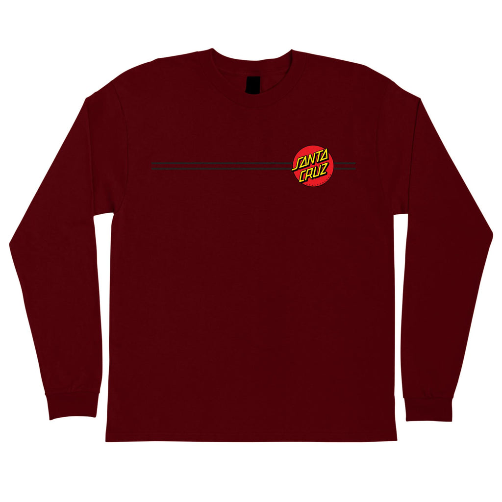 ★Santa Cruz Classic Dot Long Sleeve T-Shirt 関税込★ Boys Classic Dot Santa Cruz Longsleeve T-Shirt - WAVELINES