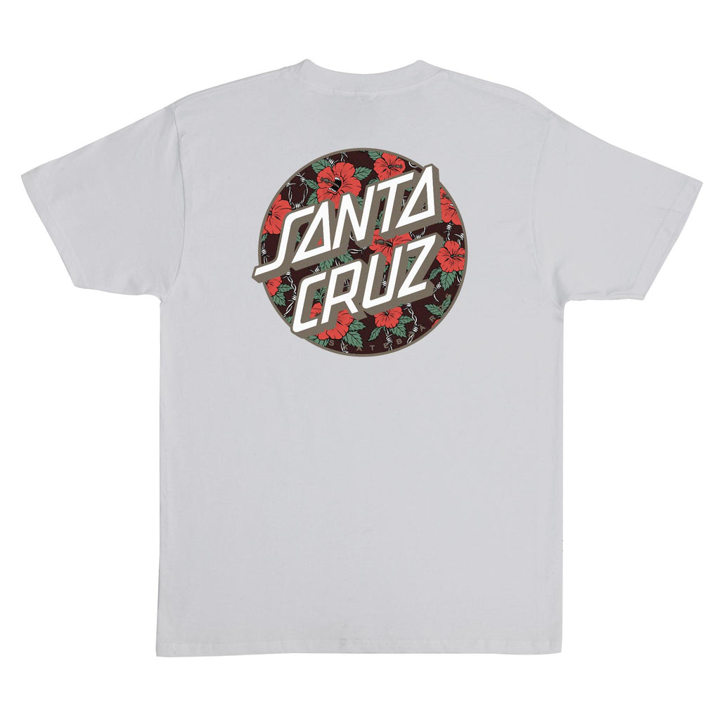 Screaming Hibiscus Dot T-Shirt | Men's Skate Clothing | Santa Cruz