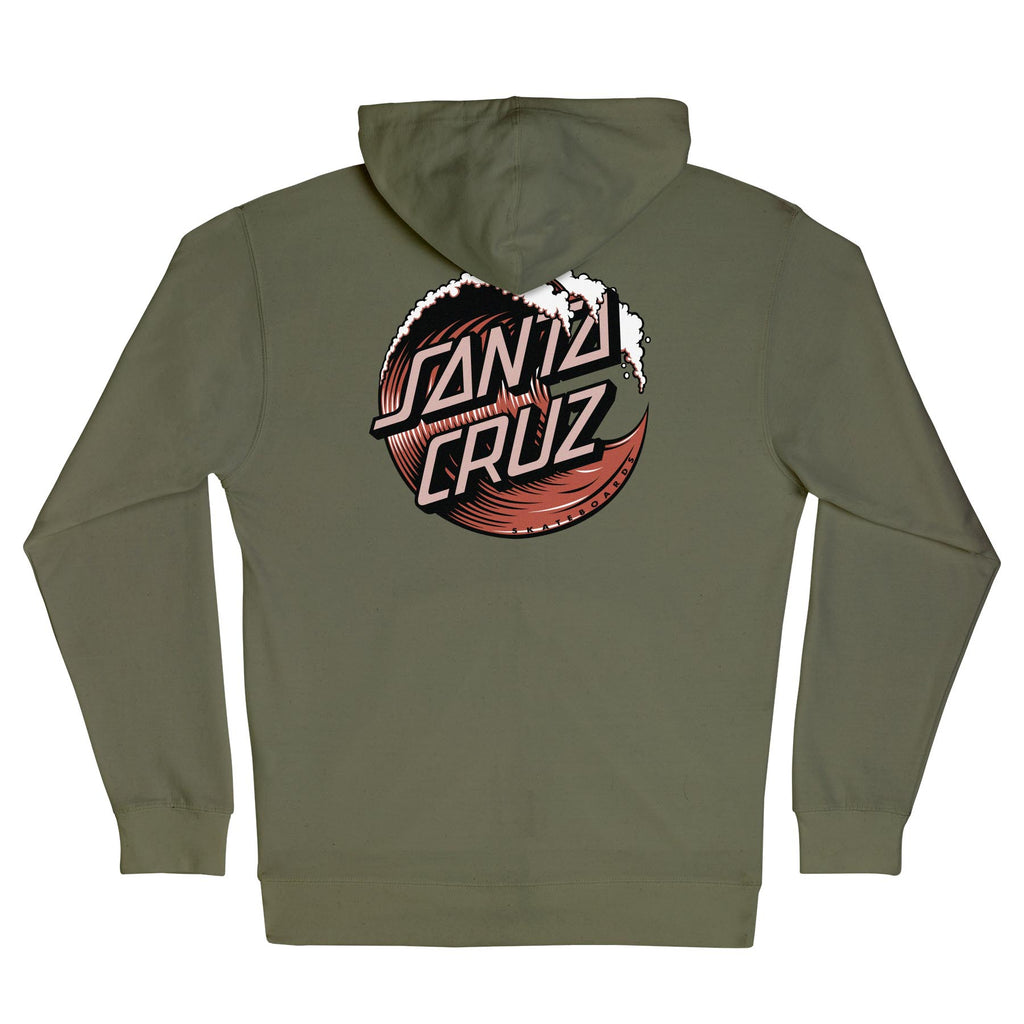 ★SANTA CRUZ Wave Dot Zip Hoodie 関税込★ Wave Dot Mens Zip Hoodie | Santa Cruz | Skate Apparel