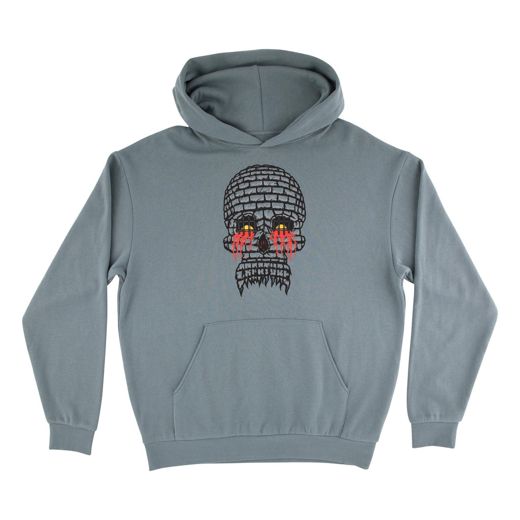 トップス 583 CREATURE NHS Black Skull Logo Hoodie Doom Skull Hoodie | Men's Skate Clothing | Creature