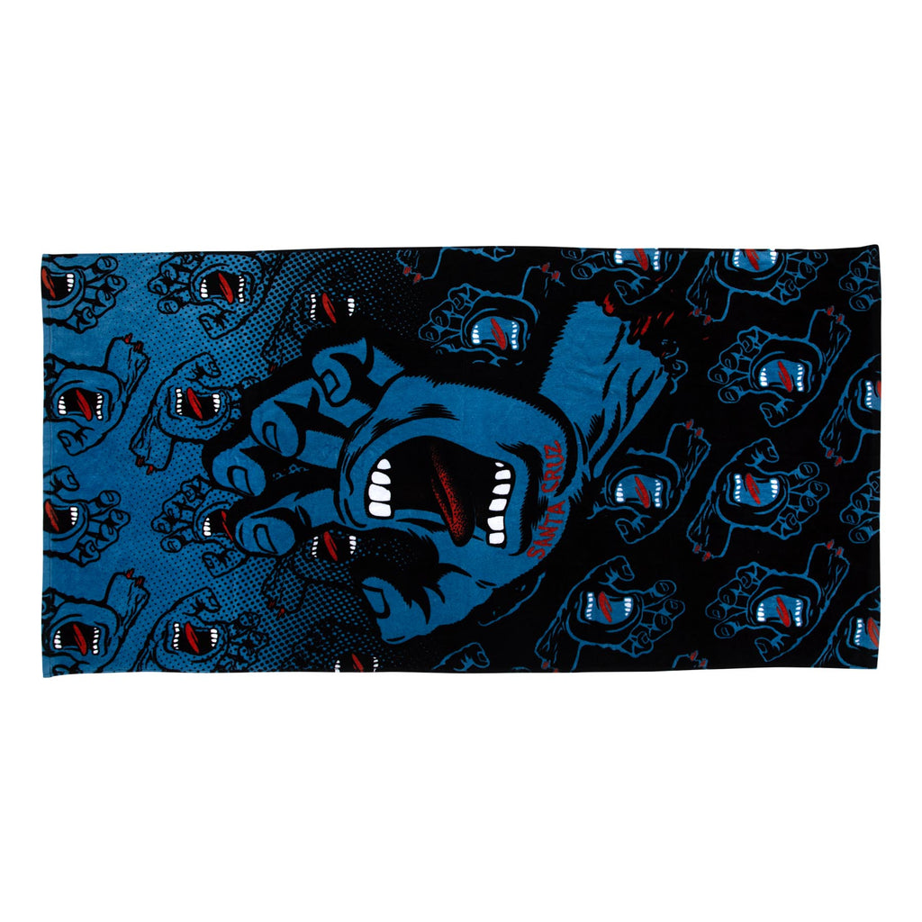 Screaming Hand Beach Towel | Santa Cruz Skateboards