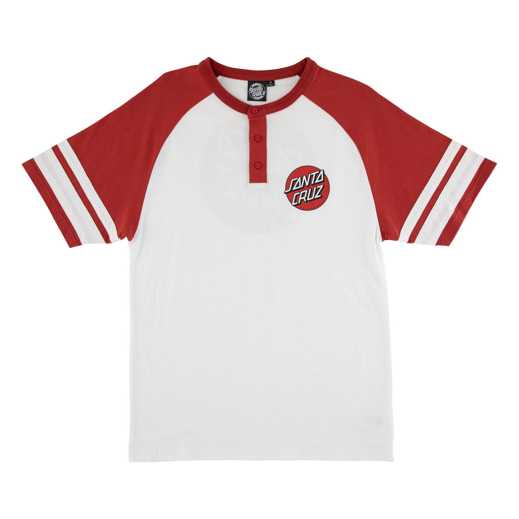 トップス santa cruz 80s HANES Cruz Bond Mens Henley T-Shirt | Skate Tops | Santa Cruz