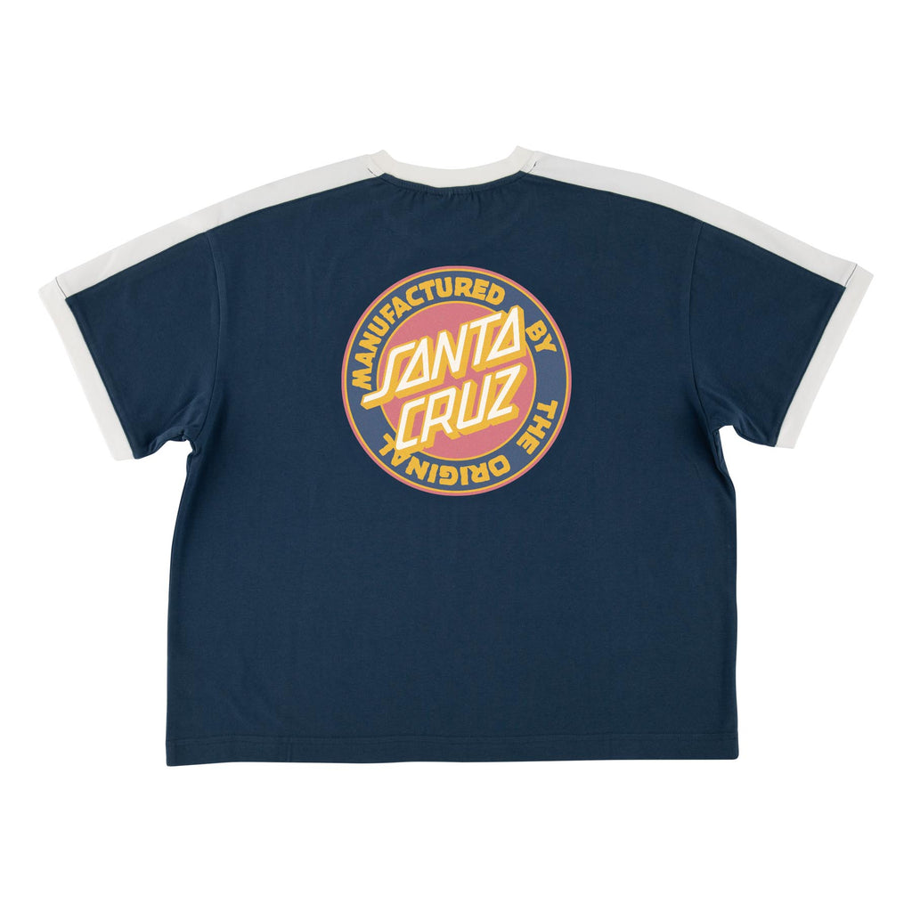 ★KODAK★ Graphic Ringer Short Sleeve T-shirt NAVY Ranger MFG Ringer Tee | Women's Skate Apparel | Santa Cruz