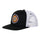 Outer Ringed Dot Mesh Trucker High Profile Unisex Santa Cruz Hat Black/White