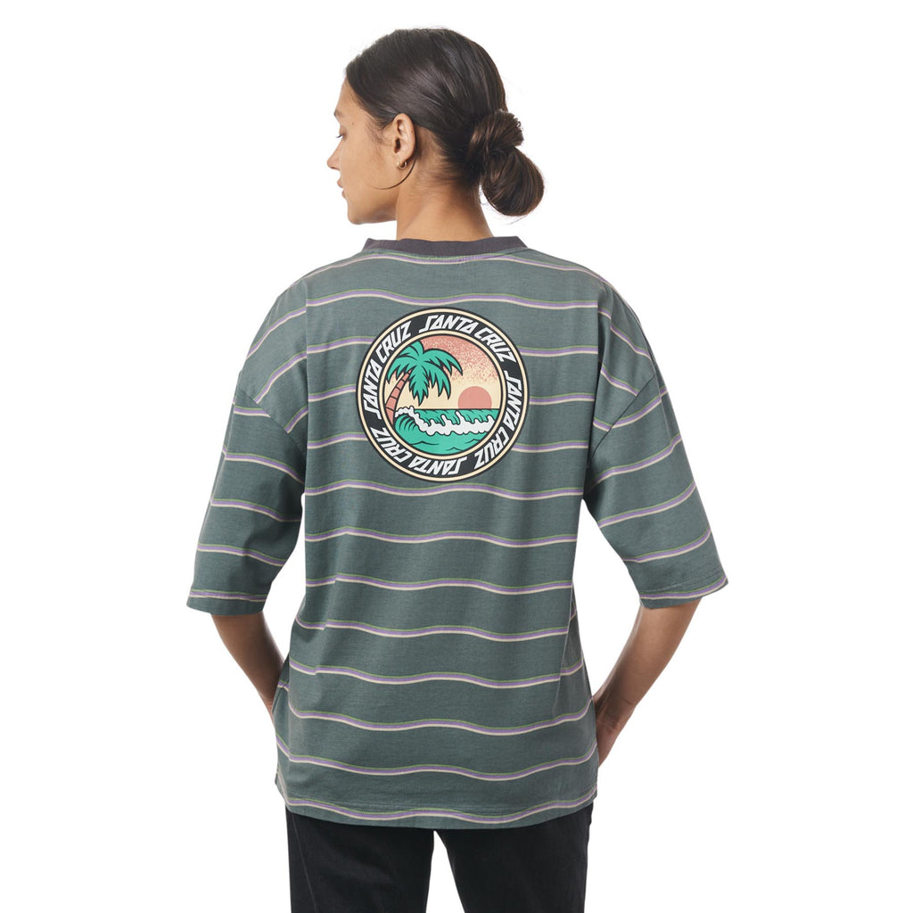 Paradise Break Ringer TShirt Women's Skate Apparel Santa Cruz