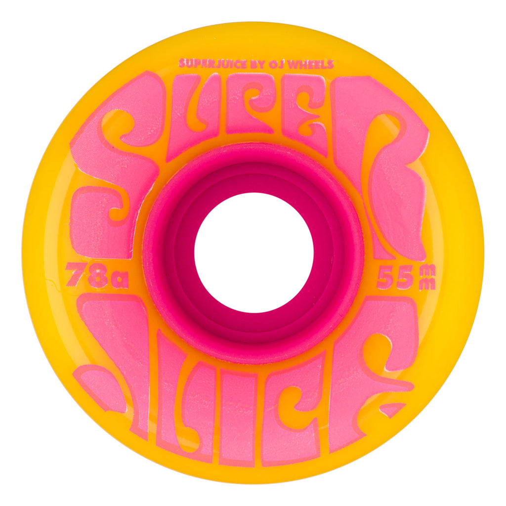 55mm/78a Mini Super Juice Yellow OJ Skateboard Wheels