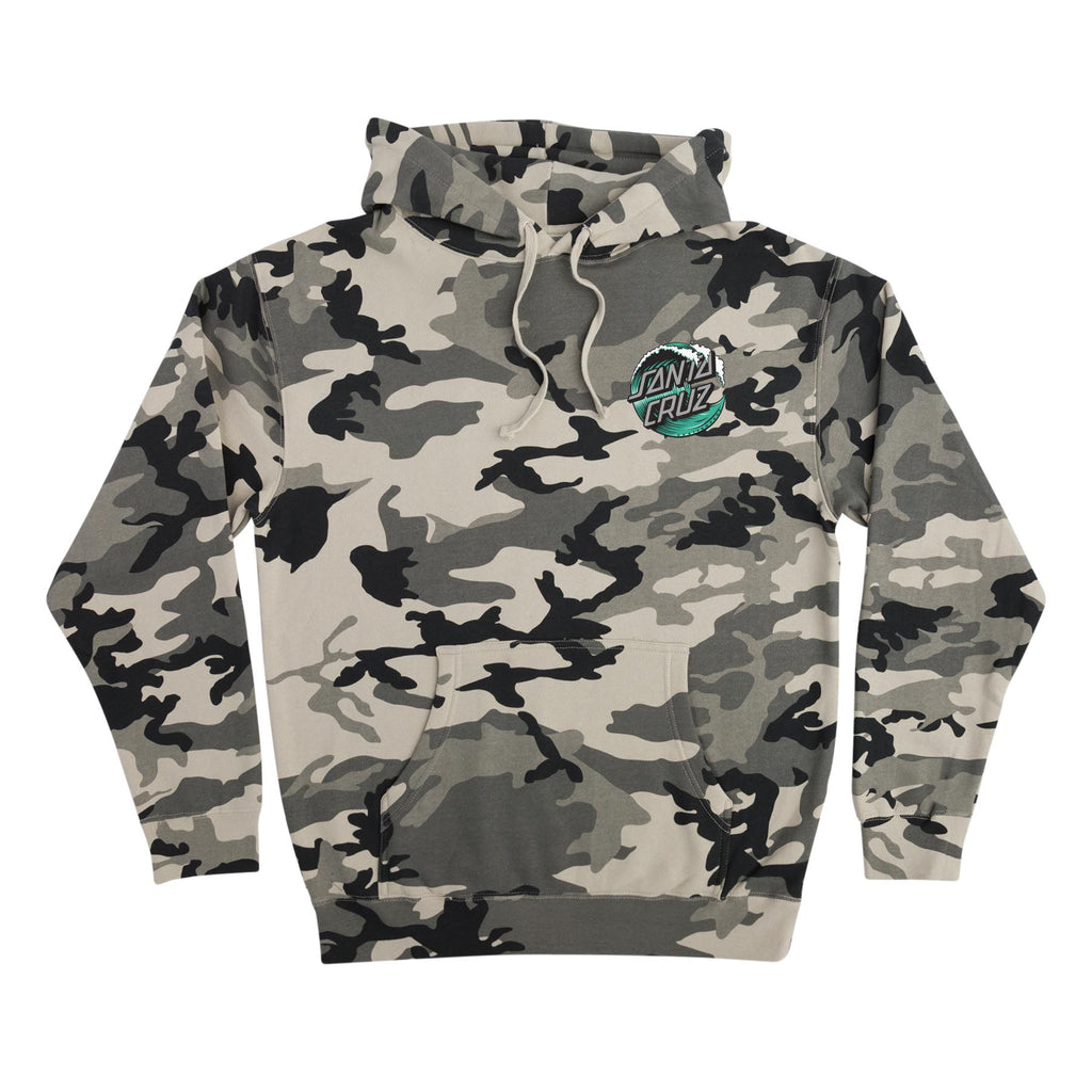 Wave Dot Mens Santa Cruz Hoodie