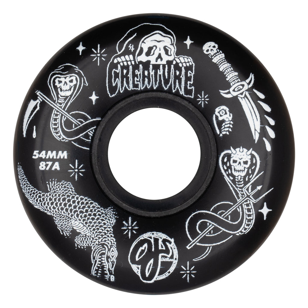 54mm Creature X Trippy Tanks 87a OJ Skateboard Wheels