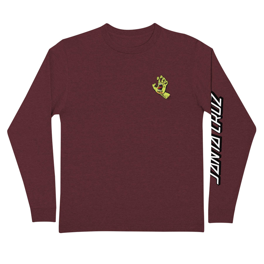 Screaming Hand Long Sleeve | Men's Skate Tees | Santa Cruz