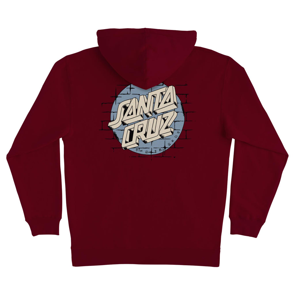 Scrawl Brick Dot Hoodie | Men's Skate Clothing | Santa Cruz