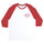 Bar-rier 3/4 Sleeve Mens Independent T-Shirt White/Red