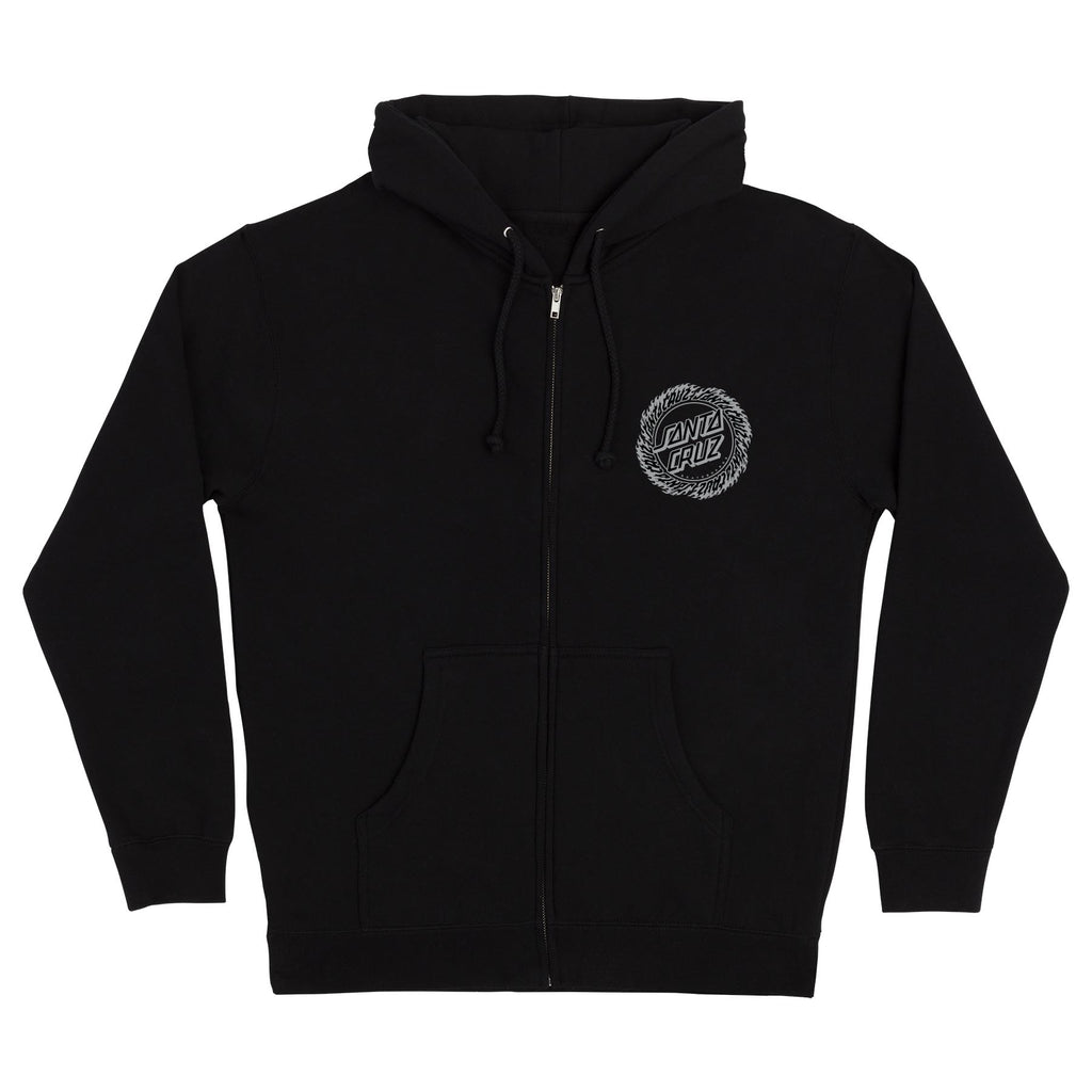 ★SANTA CRUZ Flame Ringed Dot Zip Hoodie 関税込★ Flame Ringed Dot Mens Zip Hoodie | Santa Cruz | Skate Apparel