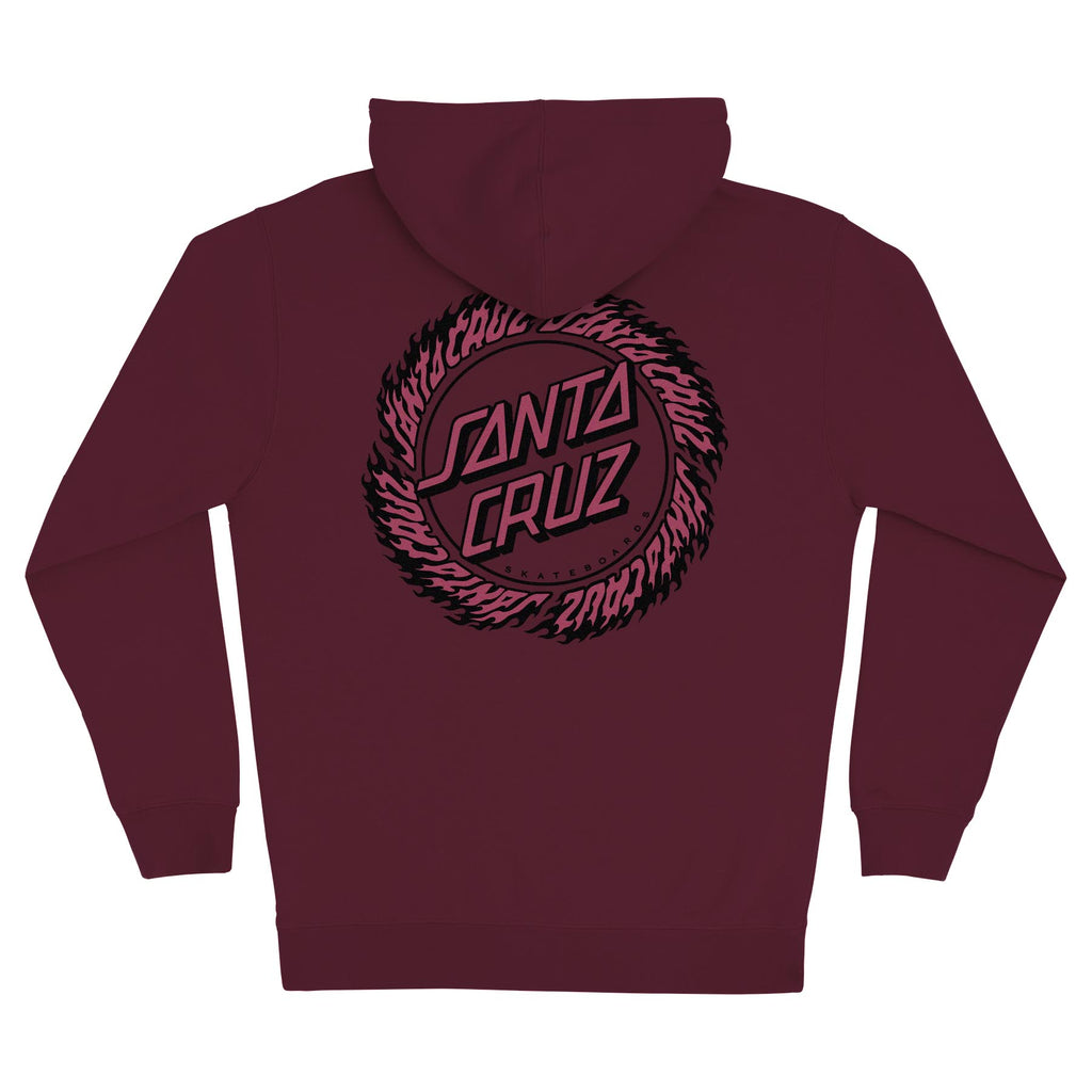 ★SANTA CRUZ Flame Ringed Dot Zip Hoodie 関税込★ Flame Ringed Dot Mens Zip Hoodie | Santa Cruz | Skate Apparel