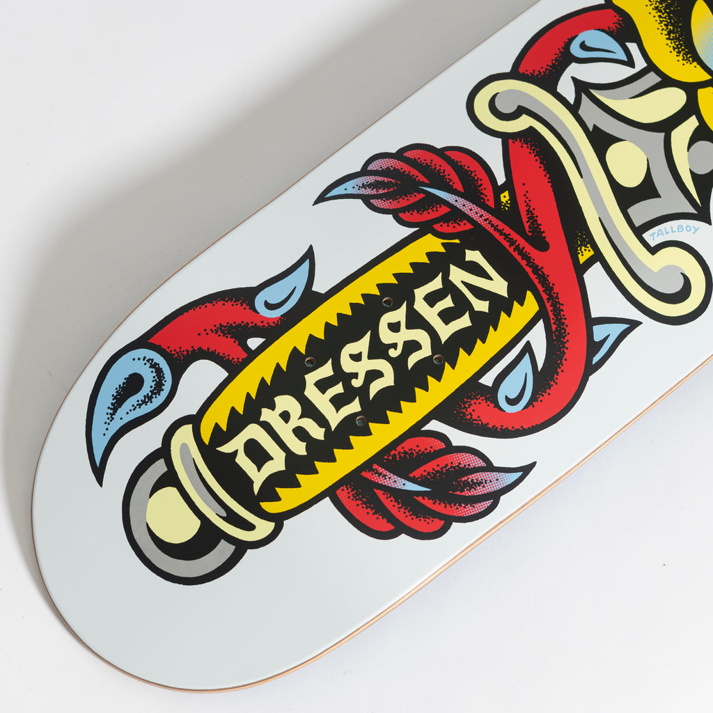 8.7in Dressen Dagger | Shaped Skateboard Deck | Santa Cruz