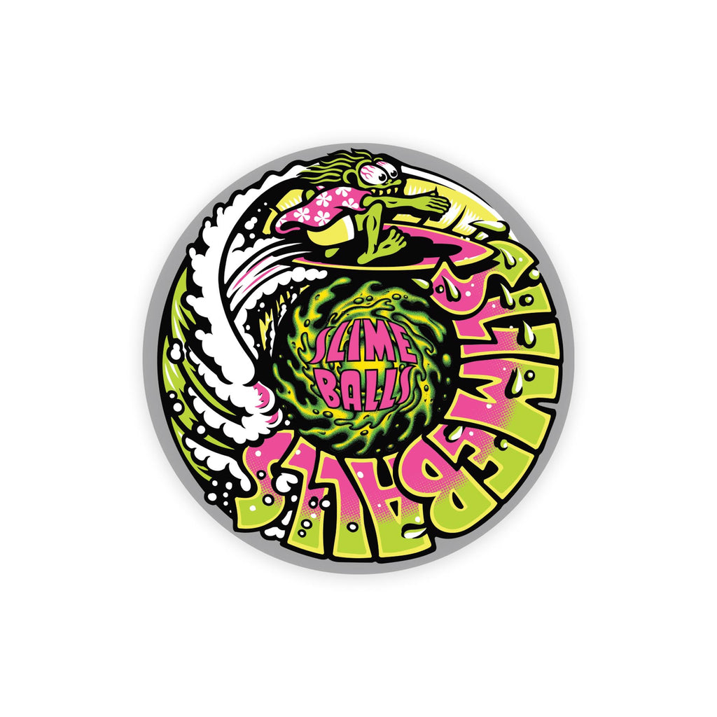 santacruz skateboard sticker スライムボール Slime Surfer Stickers | Skate Decals | Slime Balls