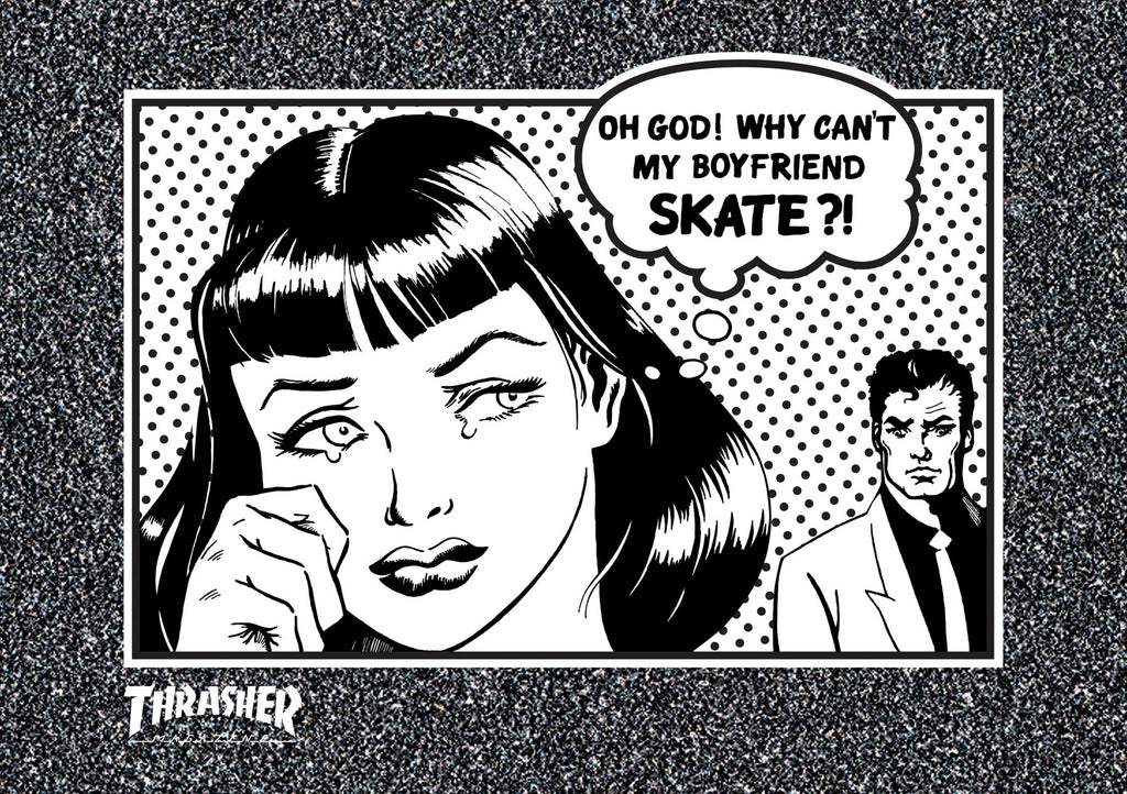 10in Pack Thrasher Boyfriend Skateboard Grip Strip Griptape