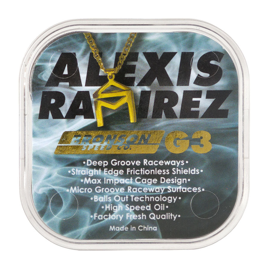 Alexis Ramírez Bronson ベアリング Alexis Ramirez Pro G3 Skateboard Bearings | Bronson Speed Co.