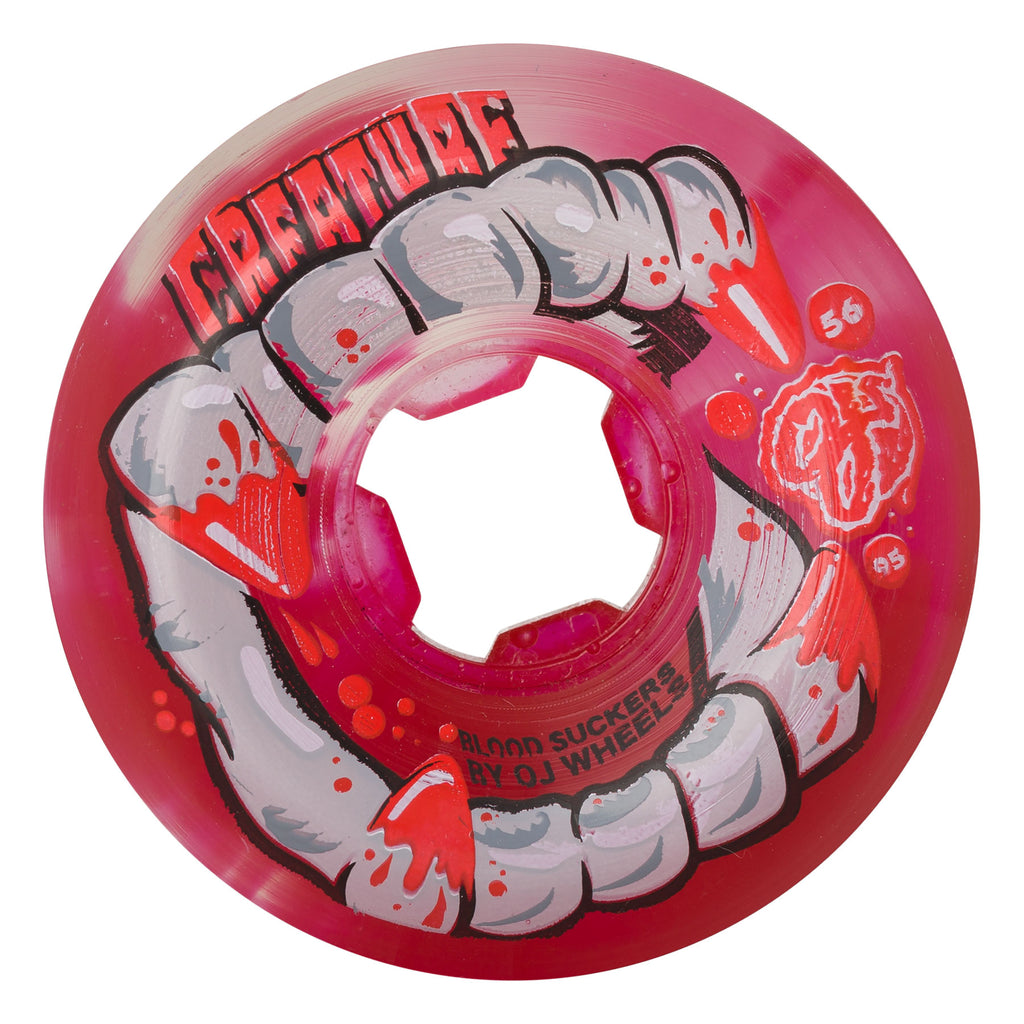 56mm Creature DNA Bloodsuckers Red Clear Swirl 95a