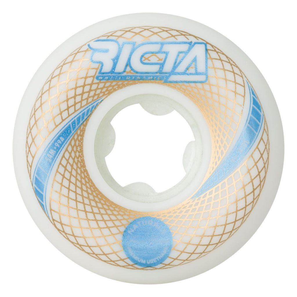 54mm Nunes Vortex Naturals White Wide 99a | Ricta Skateboard Wheels