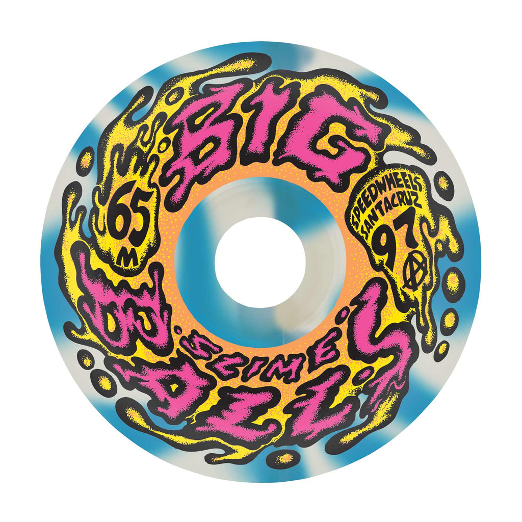 65mm Goooberz Big Balls Yellow 97A Slime Balls Skateboard Wheels