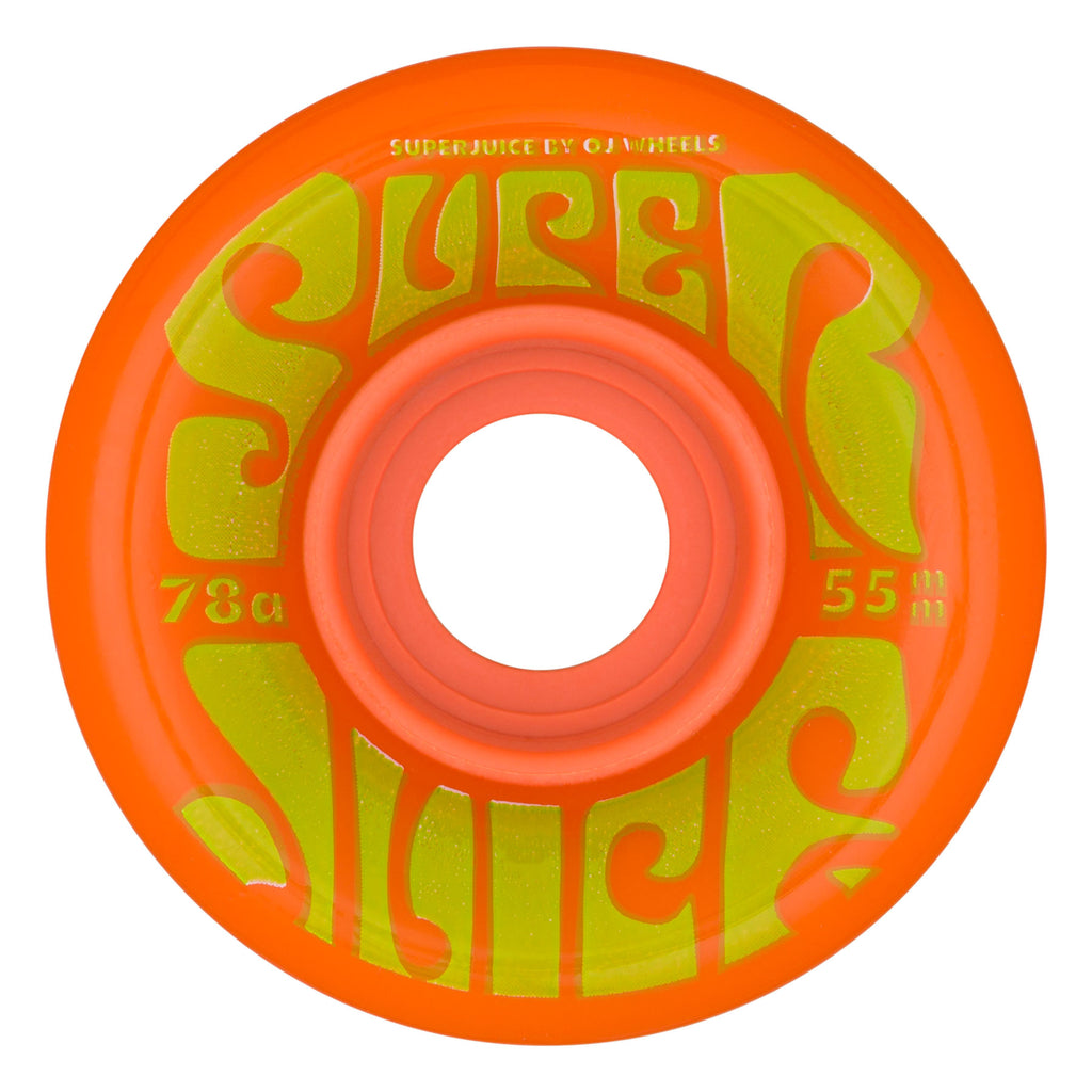 55mm Mini Super Juice Orange Green 78a OJ Skateboard Wheels