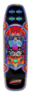 9.14in Delfino Pinball Santa Cruz Shaped Skateboard Deck No Color