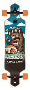 9.0in Screaming Grizzly Santa Cruz Drop Thru Longboard No Color