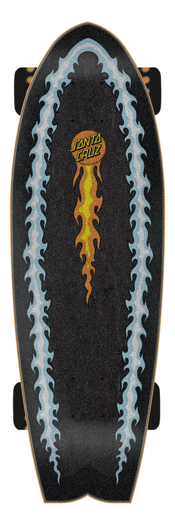 8.81in Flaming Dice Dot| Shark Cruiser | Santa Cruz Skateboards