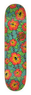 8.0in Screaming Hibiscus Santa Cruz Birch Skateboard Deck No Color