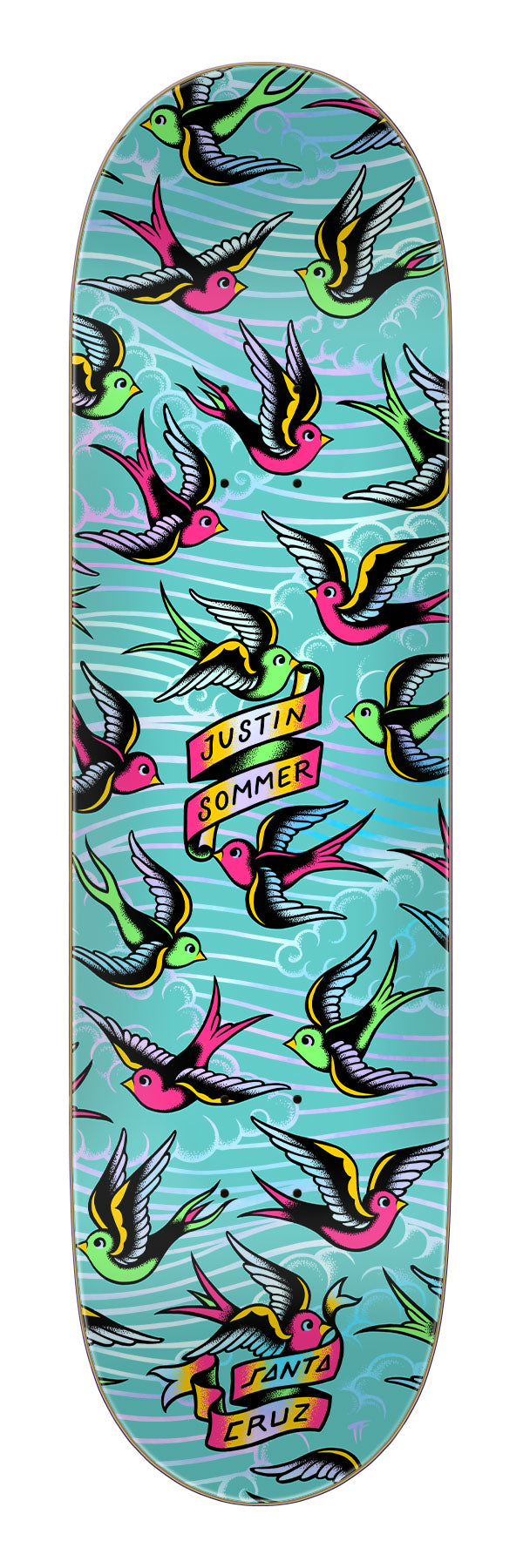 8.0in Sommer Sparrows Deck | Pro Skateboards | Santa Cruz