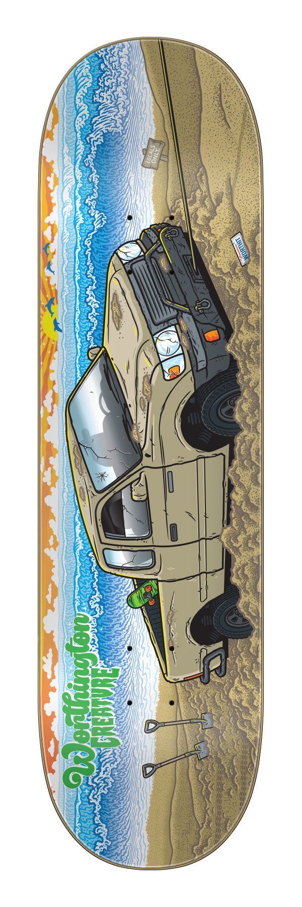 8.6in Worthington Paradise VX Deck | Pro Skateboards | Creature