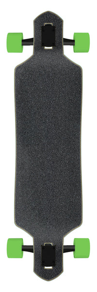 Screaming Hibiscus 9in Drop Through | Longboard Skateboard | Santa