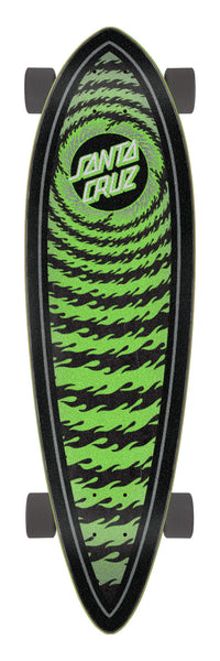 Flame Ringed Dot 9.2in Pintail | Cruiser Skateboard | Santa Cruz