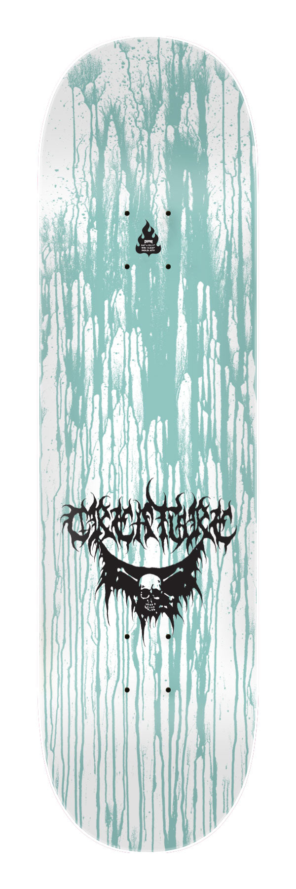 8.6in Baekkel BLK MTL Pro Deck | Creature Skateboards
