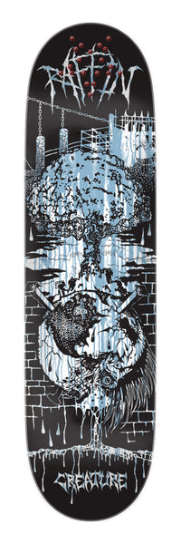 8.53n Raffin BLK MTL Pro Deck | Creature Skateboards